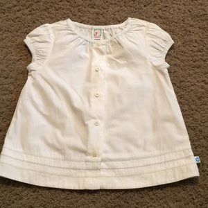 Vintage Gymboree Spring Showers white s/s top M-4